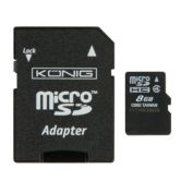 Micro SDHC kaart 8GB cl. 4 Konig