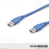 USB A naar USB A 3.0 kabel, 3m, m/m