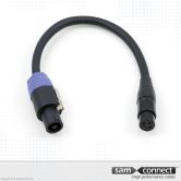 XLR naar speaker kabel, 0.3m, f/f