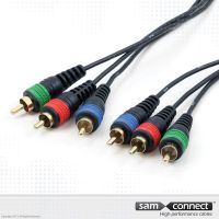 Component video kabel, 5m, m/m